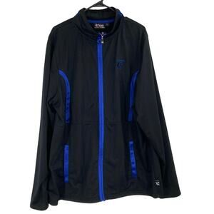 Jimmie Johnson NASCAR Chase Authentics Black Blue Active Full Zip Jacket XL
